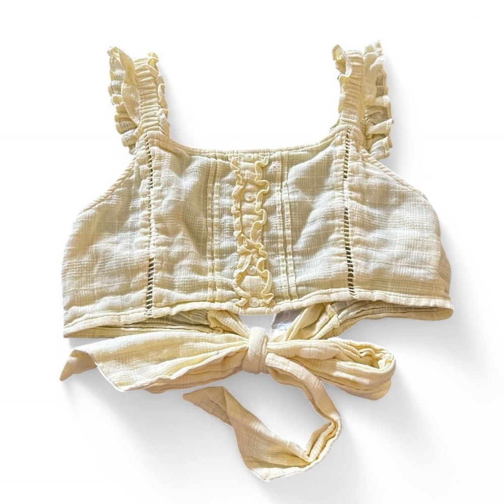 Cotton On Baby Yellow Ruffle Tank Top